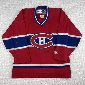 VINTAGE Y2K Montreal Canadiens NHL CCM Red Jersey Youth L/XL Vintage